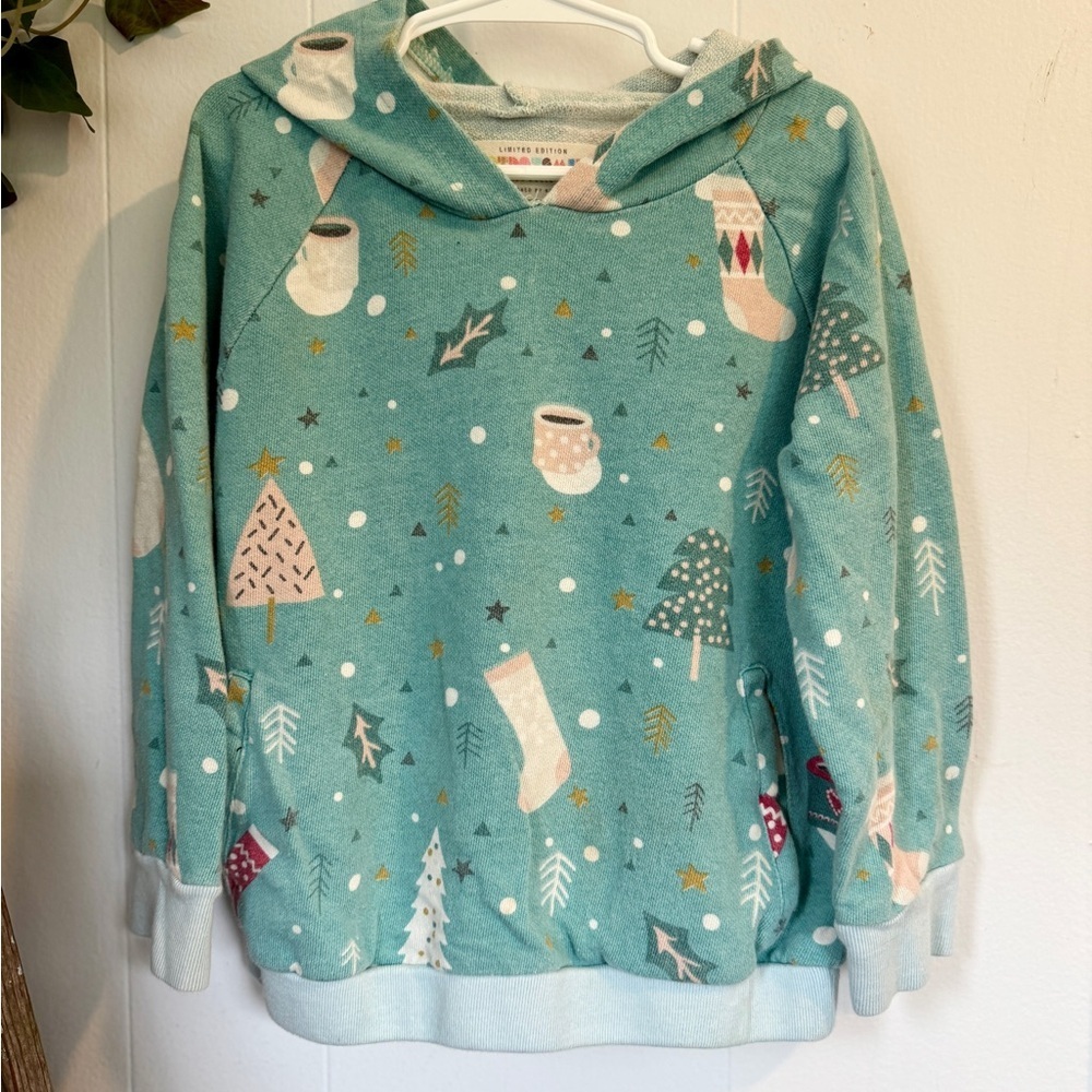 ❄️ Dot Dot Smile Limited Edition Holiday Hoodie | Size 7 Kids 🎄☕️ - Picture 3 of 7